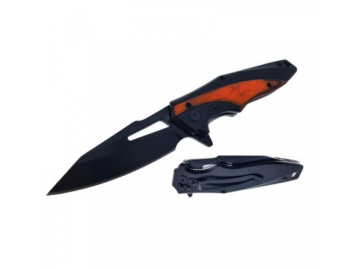 Falcon 8" Spring Assisted Knife Wood Handle KS4318BWD